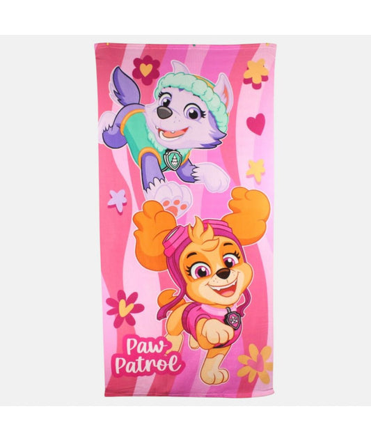 Pink Paw Patrol beach & bath towel