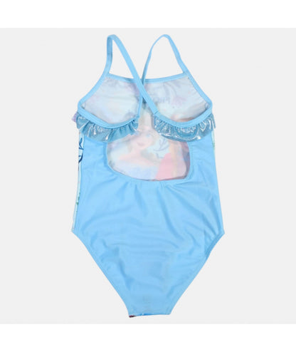 Maillot de bain une pièce La Reine des Neiges bleu