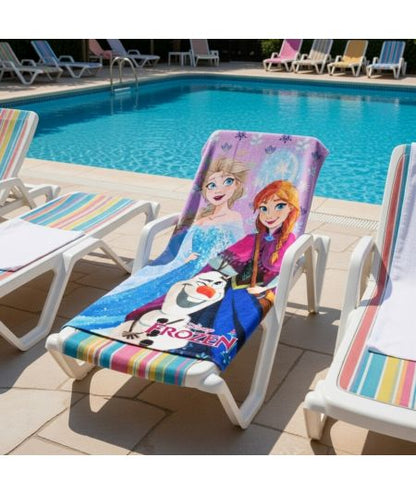 Serviette plage & bain La reine des Neiges